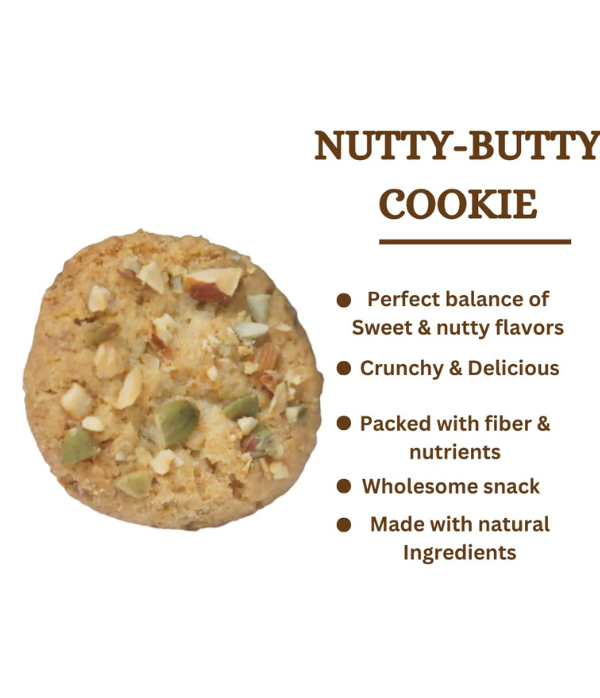 Smyle | Healthy Multigrain & Nutty Butty Cookies | Combo Pack Of 2 | (250GM Each) | No Preservatives | Handmade Premium Biscuits